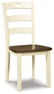 Woodanville Dining Table and 2 Chairs in Cream/Brown - PKG000098