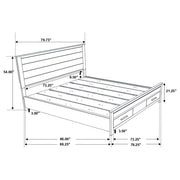 Woodmont 4-piece California King Bedroom Set Golden Brown - 222631KW-S4
