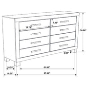 Woodmont 4-piece California King Bedroom Set Golden Brown - 222631KW-S4