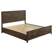 Woodmont 4-piece California King Bedroom Set Golden Brown - 222631KW-S4