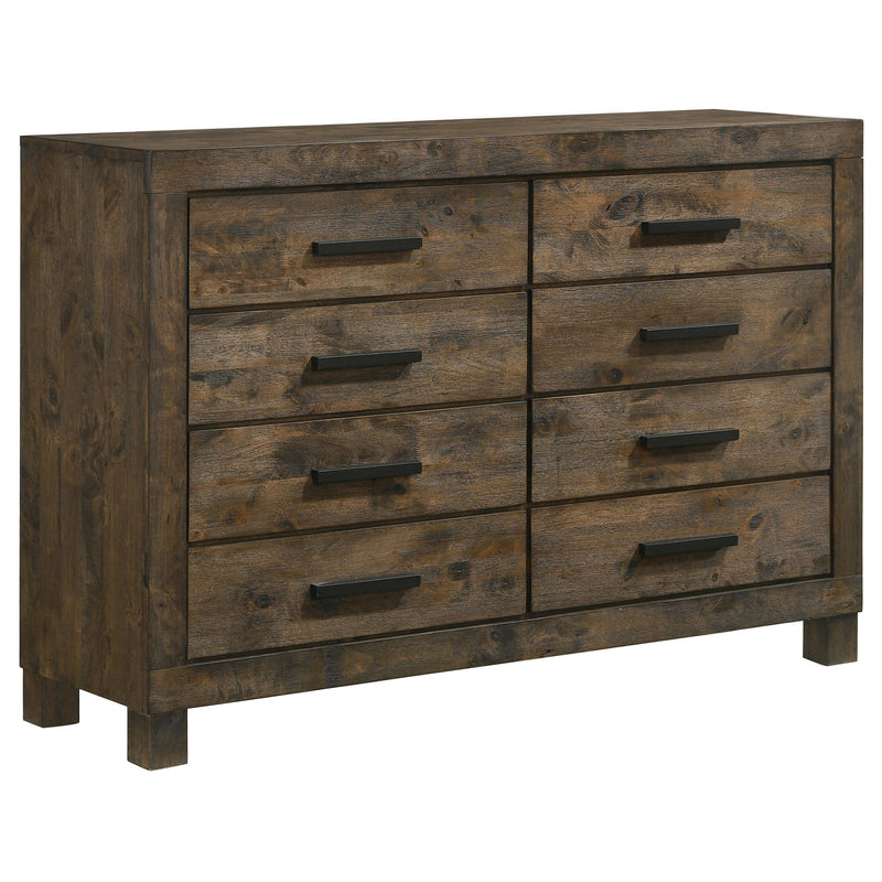 Woodmont 4-piece Queen Bedroom Set Rustic Golden Brown - 222631Q-S4