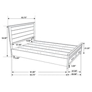 Woodmont Wood Queen Storage Panel Bed Rustic Golden Brown - 222631Q