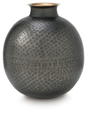 Woody Pewter/Gold Finish Vase - A2000845