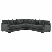 Worchester Dark Gray 3 - Piece Sectional - DMV FurnitureSectional