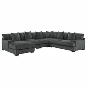 Worchester Dark Gray 5 - Piece LAF Modular Sectional - DMV FurnitureSectional