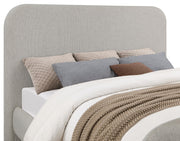 Wren Upholstered Eastern King Panel Bed Grey - 302052KE