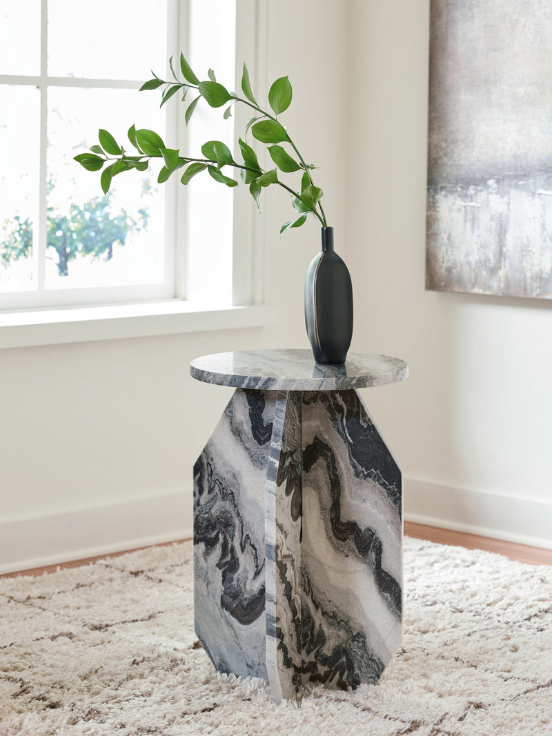 Wrenlane White/Black Accent Table - A4000646