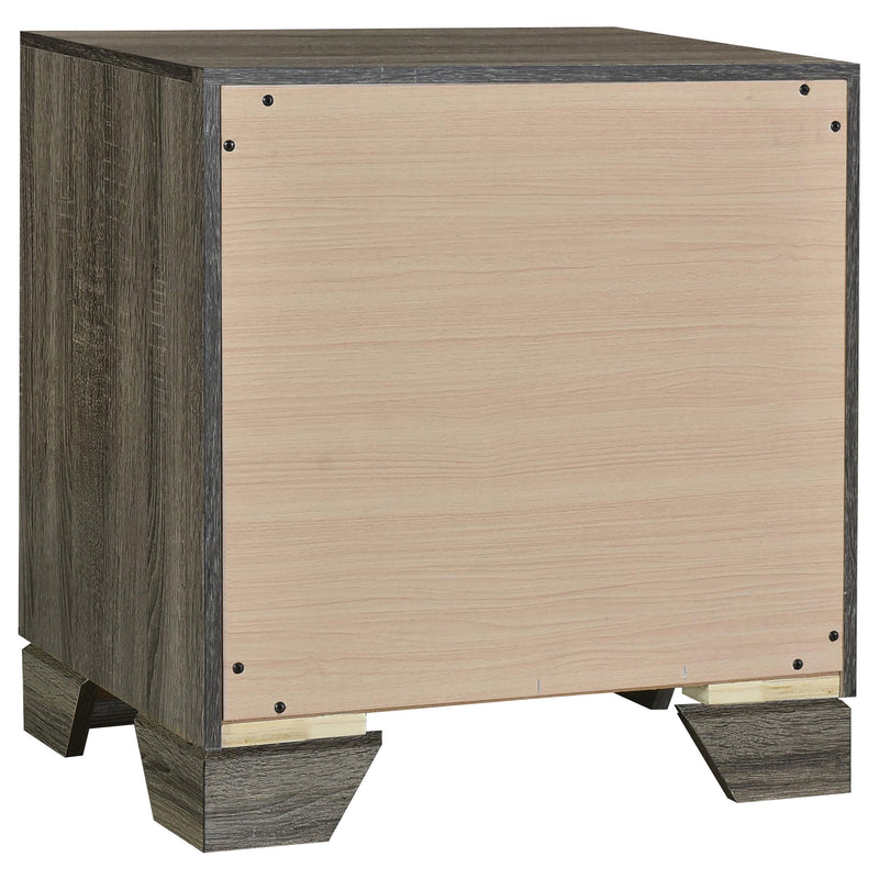 Wright 2-drawer Nightstand Bedside Table Brown Oak - 223342