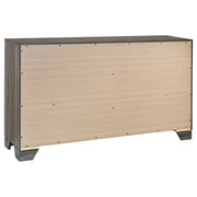 Wright 4-piece Eastern King Bedroom Set Brown Oak - 223341KE-S4