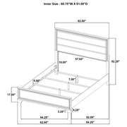 Wright 5-piece Queen Bedroom Set Brown Oak - 223341Q-S5