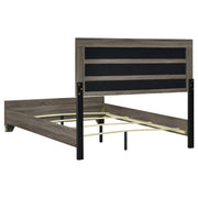 Wright 52-inch Upholstered Queen Bed Brown Oak - 223341Q