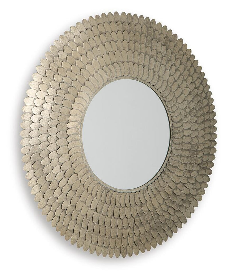 Wrightmund Champagne Finish Accent Mirror - A8010422
