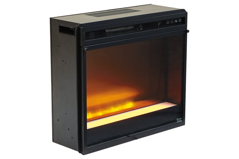 Wynnlow Gray 4 - Piece Entertainment Center with Electric Fireplace - DMV FurnitureEntertainment Center