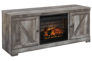 Wynnlow Gray 63" TV Stand with Electric Fireplace - DMV FurnitureTV Stand