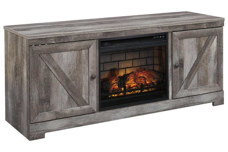 Wynnlow Gray 63" TV Stand with Electric Fireplace - DMV FurnitureTV Stand