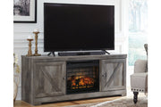 Wynnlow Gray 63" TV Stand with Electric Fireplace - DMV FurnitureTV Stand
