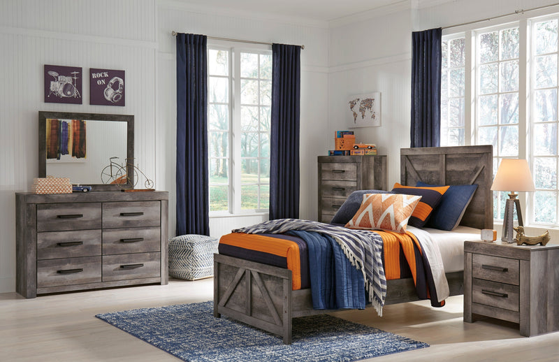 Wynnlow Gray Crossbuck Panel Youth Bedroom Set - DMV FurnitureYouth Bedroom Set