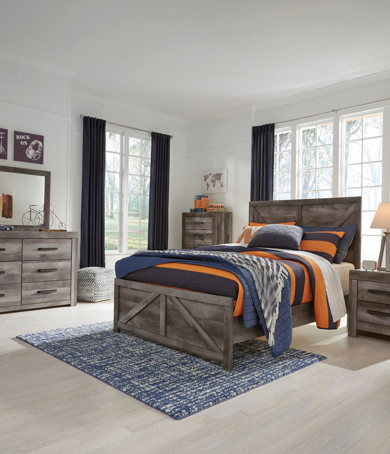Wynnlow Gray Crossbuck Panel Youth Bedroom Set - DMV FurnitureYouth Bedroom Set