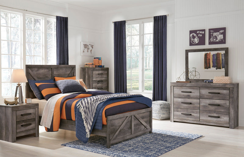 Wynnlow Gray Crossbuck Panel Youth Bedroom Set - DMV FurnitureYouth Bedroom Set