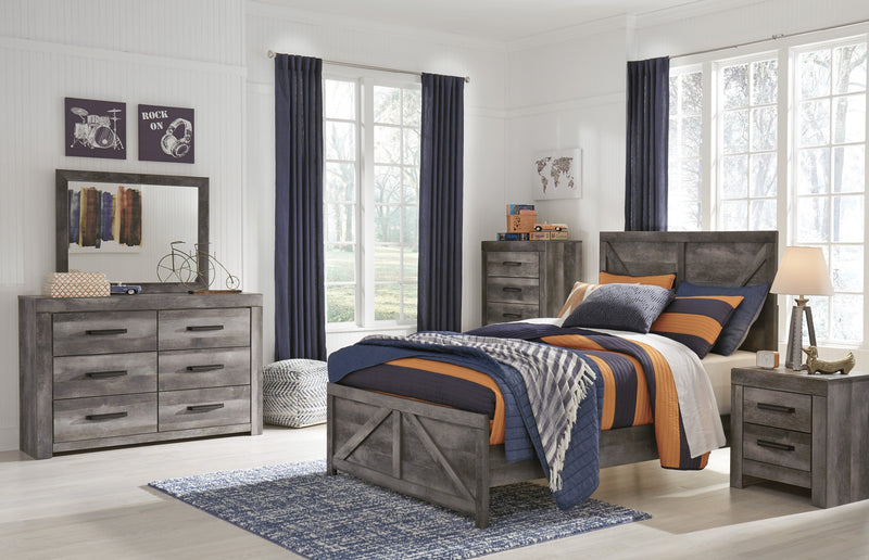 Wynnlow Gray Full Crossbuck Panel Bed - DMV FurnitureFull Bed