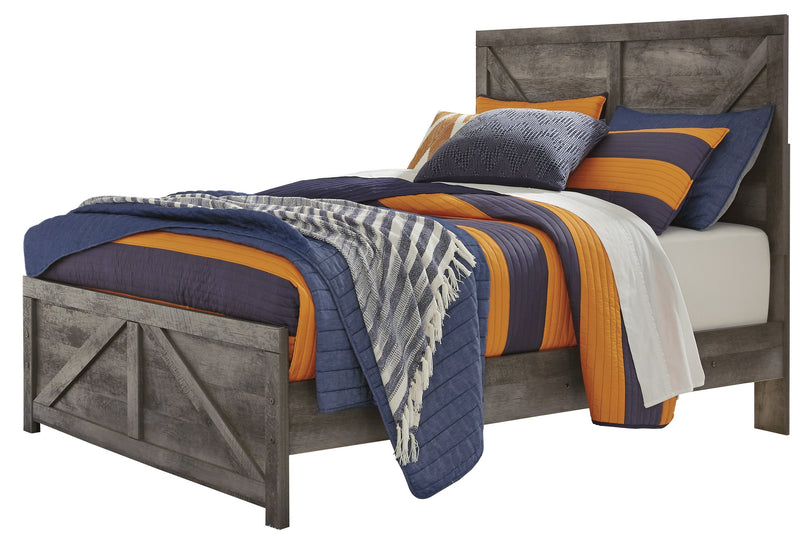 Wynnlow Gray Full Crossbuck Panel Bed - DMV FurnitureFull Bed