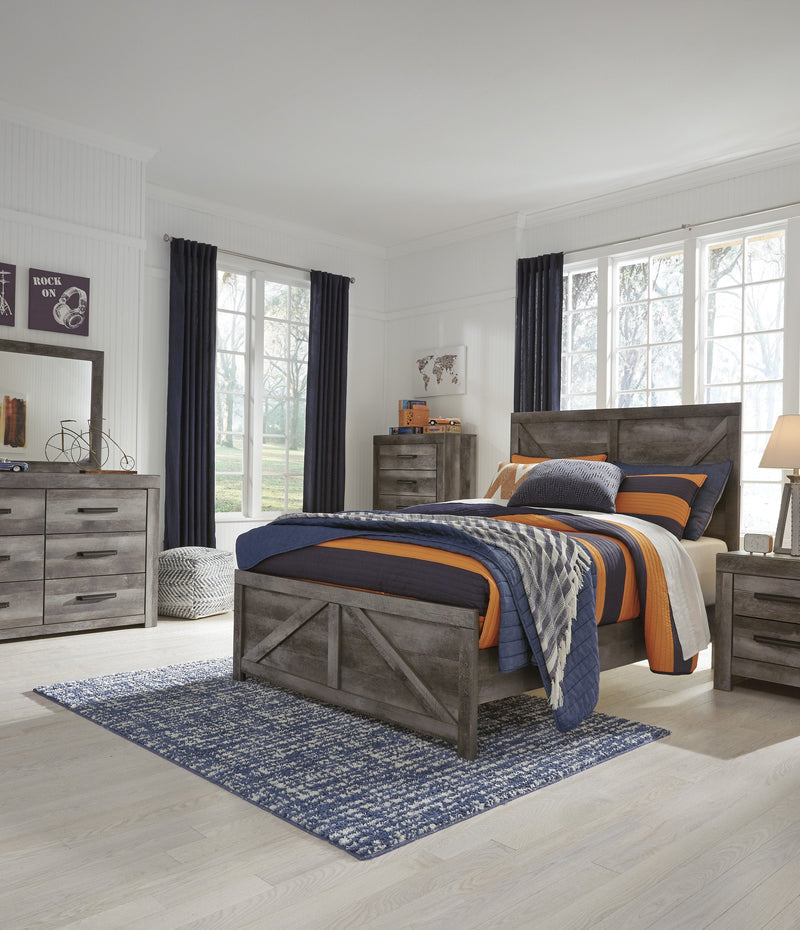 Wynnlow Gray Full Crossbuck Panel Bed - DMV FurnitureFull Bed
