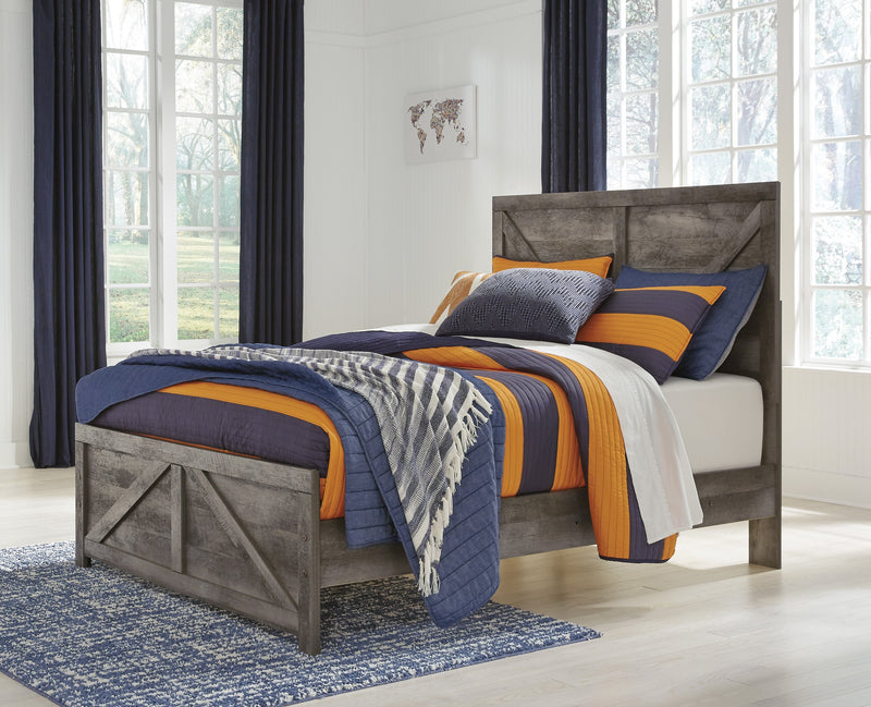 Wynnlow Gray Full Crossbuck Panel Bed - DMV FurnitureFull Bed