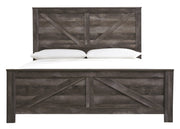 Wynnlow Gray King Crossbuck Panel Bed - DMV FurnitureKing Bed