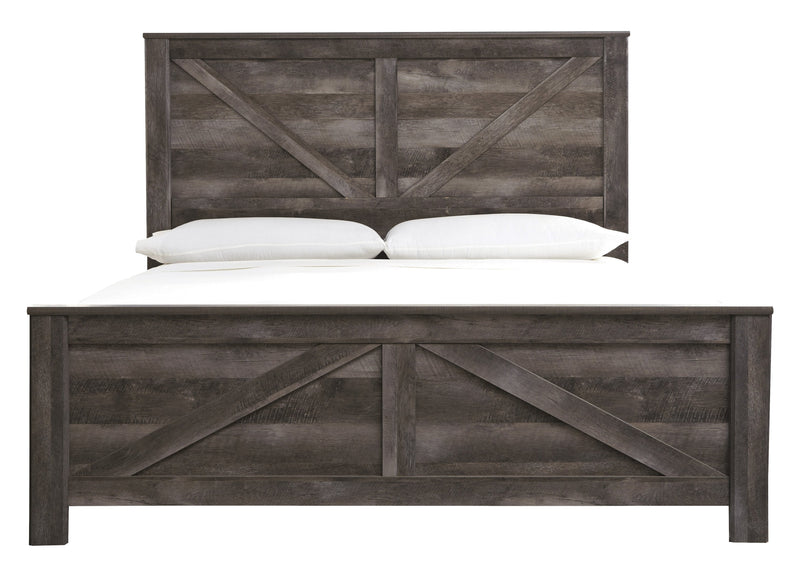 Wynnlow Gray King Crossbuck Panel Bed - DMV FurnitureKing Bed