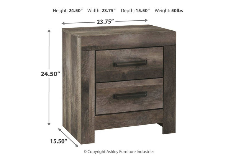 Wynnlow Gray Nightstand - DMV FurnitureNightstand