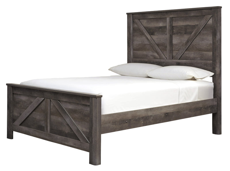 Wynnlow Gray Queen Crossbuck Panel Bed - DMV FurnitureQueen Bed