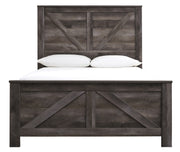 Wynnlow Gray Queen Crossbuck Panel Bed - DMV FurnitureQueen Bed