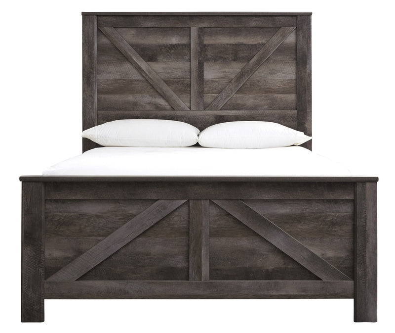 Wynnlow Gray Queen Crossbuck Panel Bed - DMV FurnitureQueen Bed
