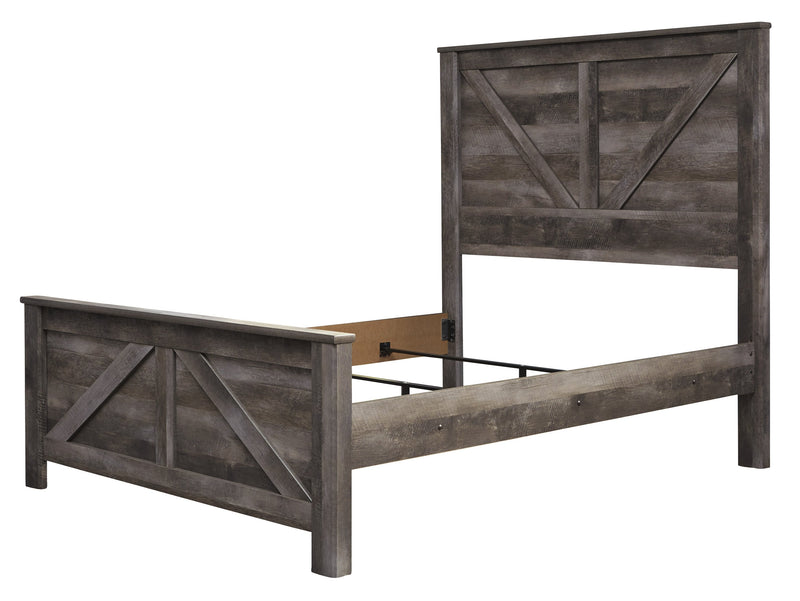 Wynnlow Gray Queen Crossbuck Panel Bed - DMV FurnitureQueen Bed