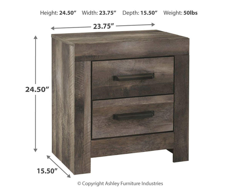 Wynnlow Gray Queen Poster Bed, Chest and 2 Nightstands - B440B30
