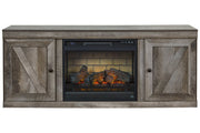 Wynnlow Gray TV Stand with Electric Fireplace - DMV FurnitureTV Stand