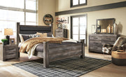Wynnlow Gray Upholstered Poster Bedroom Set - DMV FurnitureBedroom Set