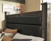 Wynnlow Gray Upholstered Poster Bedroom Set - DMV FurnitureBedroom Set