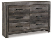 Wynnlow King Crossbuck Panel Bed with Dresser in Gray - PKG000722