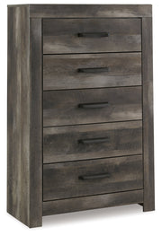 Wynnlow King Poster Bed with Mirrored Dresser and 2 Nightstands in Gray - PKG005682