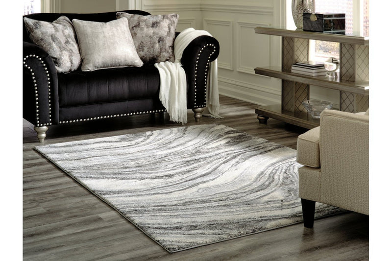 Wysdale Cream/Gray Large Rug - DMV FurnitureRug Large