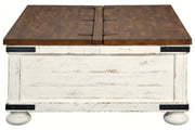 Wystfield White/Brown Coffee Table - DMV FurnitureCoffee Table