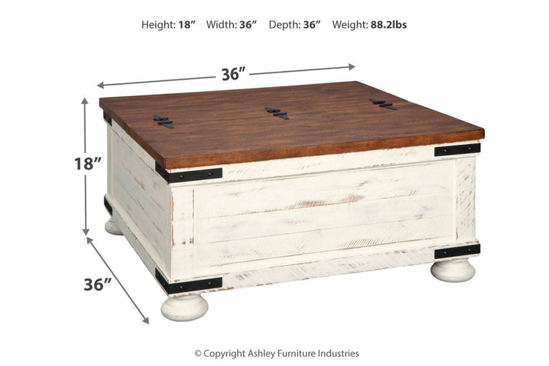 Wystfield White/Brown Coffee Table - DMV FurnitureCoffee Table