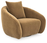 Yahya Camel Swivel Accent Chair - A3000781