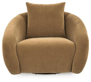 Yahya Camel Swivel Accent Chair - A3000781