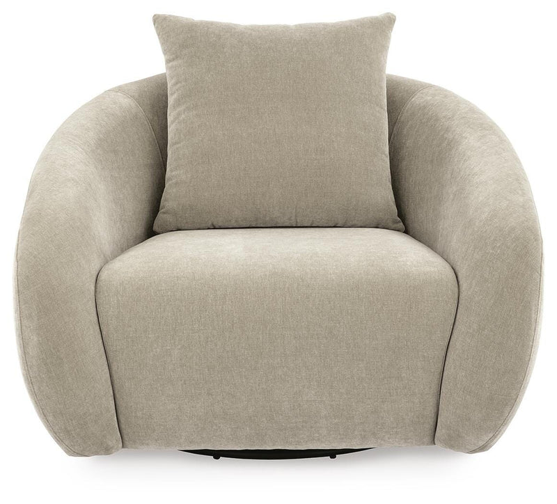 Yahya Pebble Swivel Accent Chair - A3000782