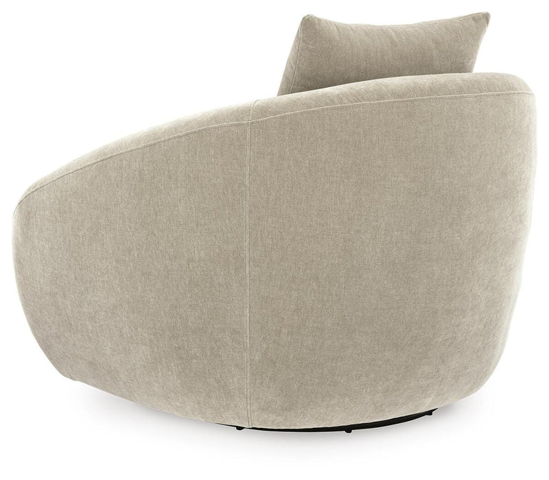 Yahya Pebble Swivel Accent Chair - A3000782