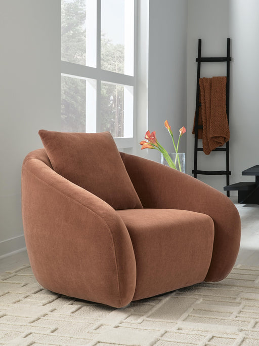 Yahya Sienna Swivel Accent Chair - A3000780