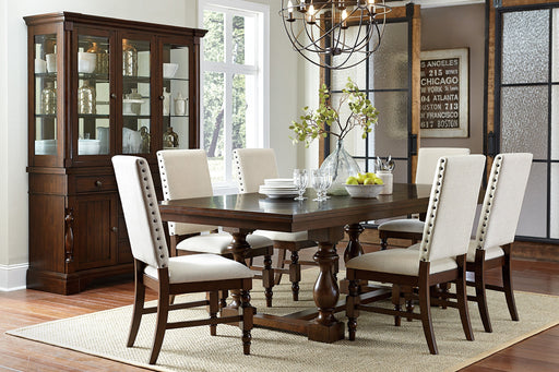 Yates Dark Oak Extendable Dining Set - DMV FurnitureDining Room Set