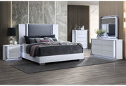 Ylime Smooth White Dresser With Led - DMV FurnitureDresser